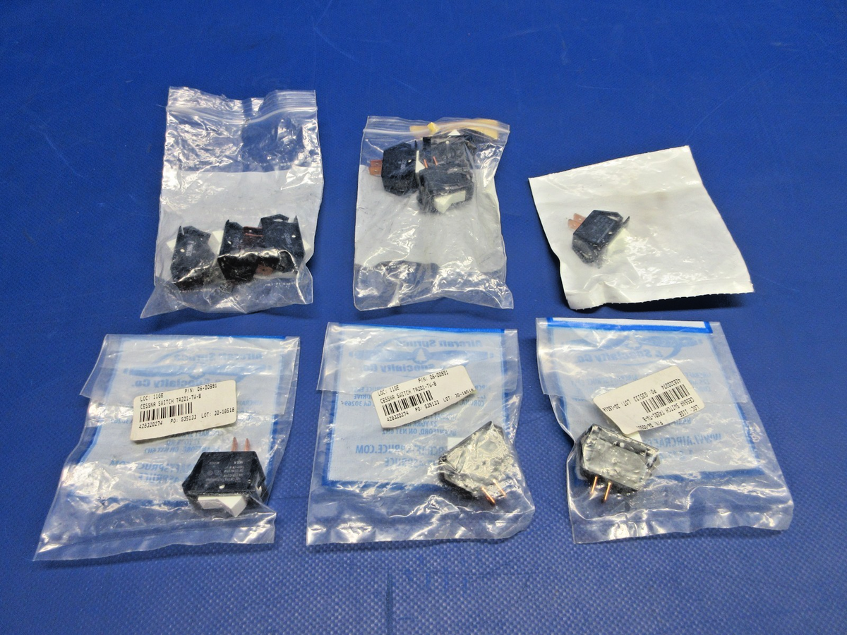 Cessna Rocker Switch P/N S2160-1 LOT OF 10 NOS (0526-940)0