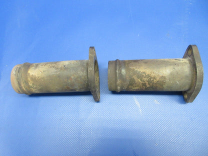 Cessna 172 Exhaust Riser w/ Clamps P/N 0450338-14 LOT OF 2 (0124-1430)11