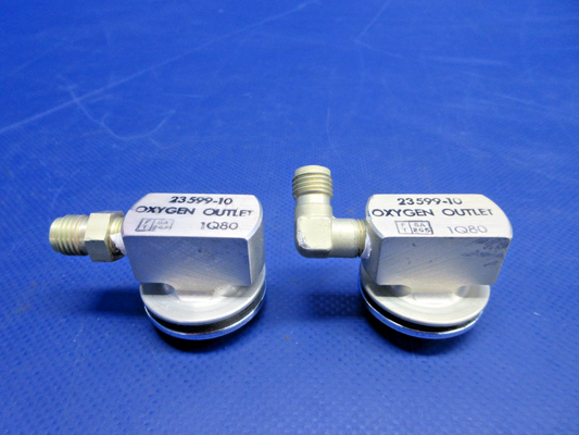 Piper PA-31T1 Cheyenne Oxygen Outlet P/N 23599-10 LOT OF 2 (0626-767)0