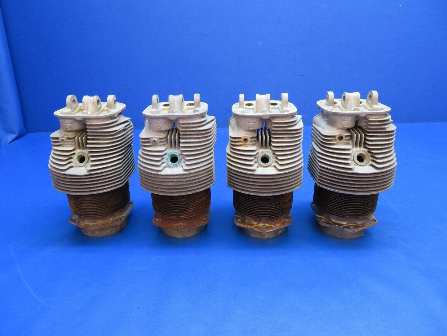 Continental C-75, C-85 Cylinders Cast# 6674 LOT OF 4 Std. Steel CORE (0824-1782)