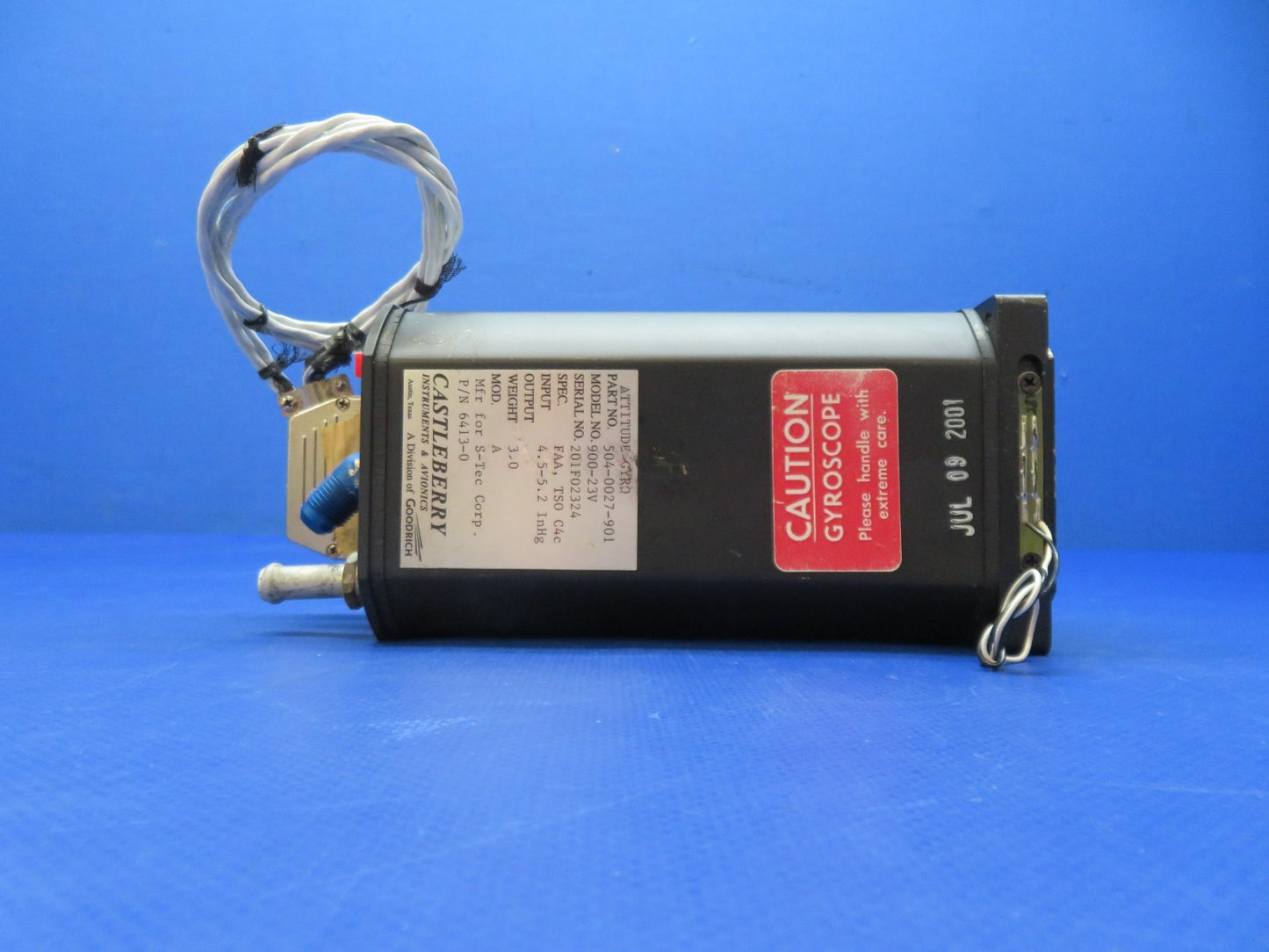 Cessna 421 Castleberry 900-23V Attitude Gyro 504-0027-901 WARRANTY (0326-240)8