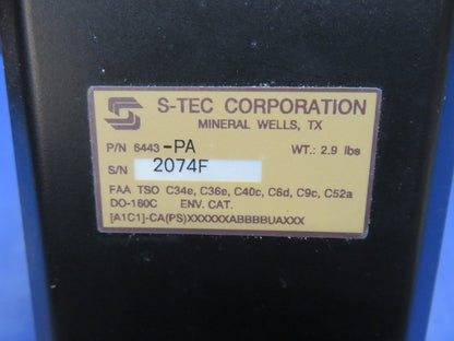 Cessna 421  S-Tec Horizon Situation Indicator P/N 6443-PA WARRANTY (0326-241)1