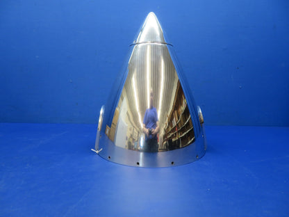 Beech Duchess Hartzell Polished 2-Blade Propeller Spinner P/N D-4826 (0526-2047)2