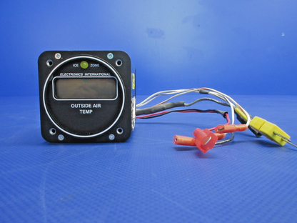 Electronics International OAT Indicator w/Connector P/N A-1 TESTED (0926-892)0