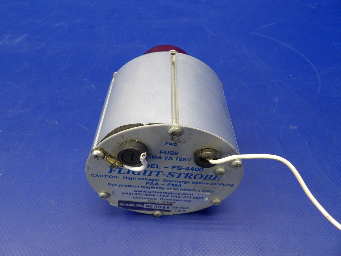 Piper Cheyenne Universal Flight Strobe 28V P/N FS-4400 TESTED (0626-1316)8