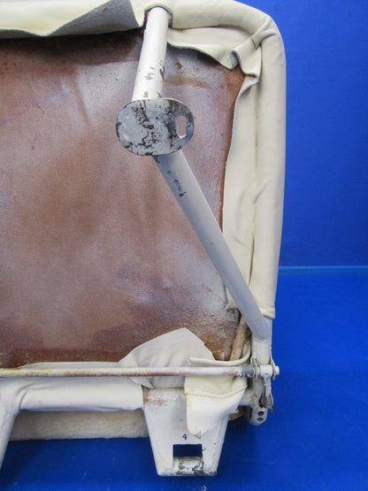 Cessna 177B Seat Assy Rear Cream Leather & Sheepskin P/N 1714098-9 (0818-191)
