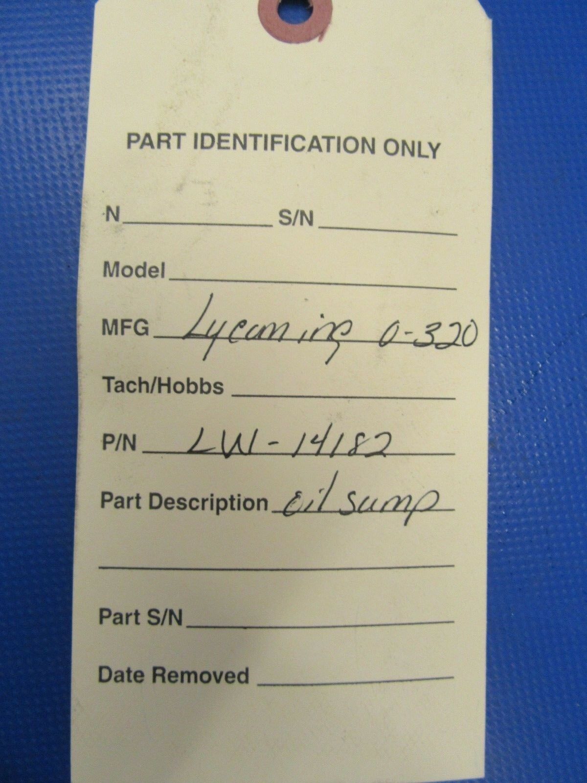 Lycoming O-320-H2AD Oil Sump P/N LW-14182 (0918-271)