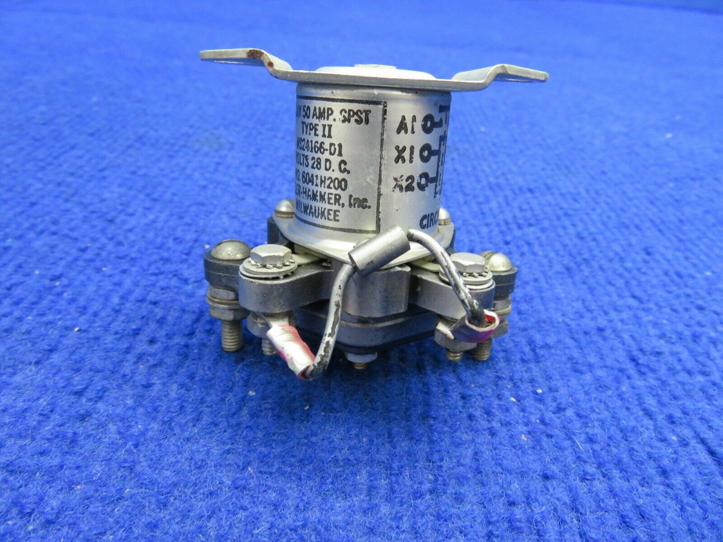 Beech 58 Baron Cutler Hammer Relay 28V P/N MS24166-D1, 6041H200 (0322-512)