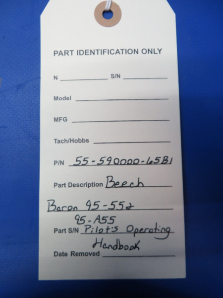 Beech 95-55 & 95-A55 Pilots Operating Handbook P/N 55-590000-65B1 (0723-649)