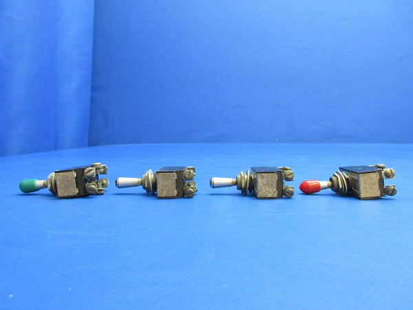 Beech 95-B55 Baron Toggle Switch P/N 35-380053-3, MST205N LOT OF 9 (0523-1140)