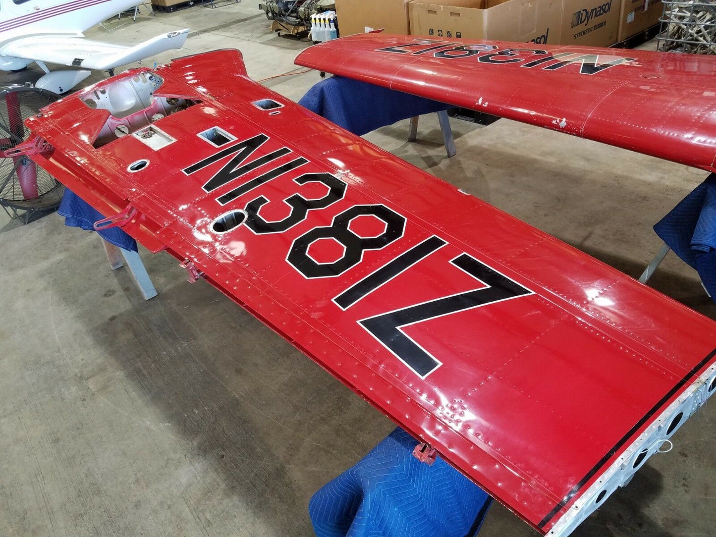 Damaged 1961 Beech 35-A33 Debonair / Bonanza Left Wing 33-110000-661 (0918-224)