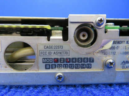 Bendix King KT70 Mode S ATC Transponder w/ 8130 P/N 066-01141-0101 (1221-23)
