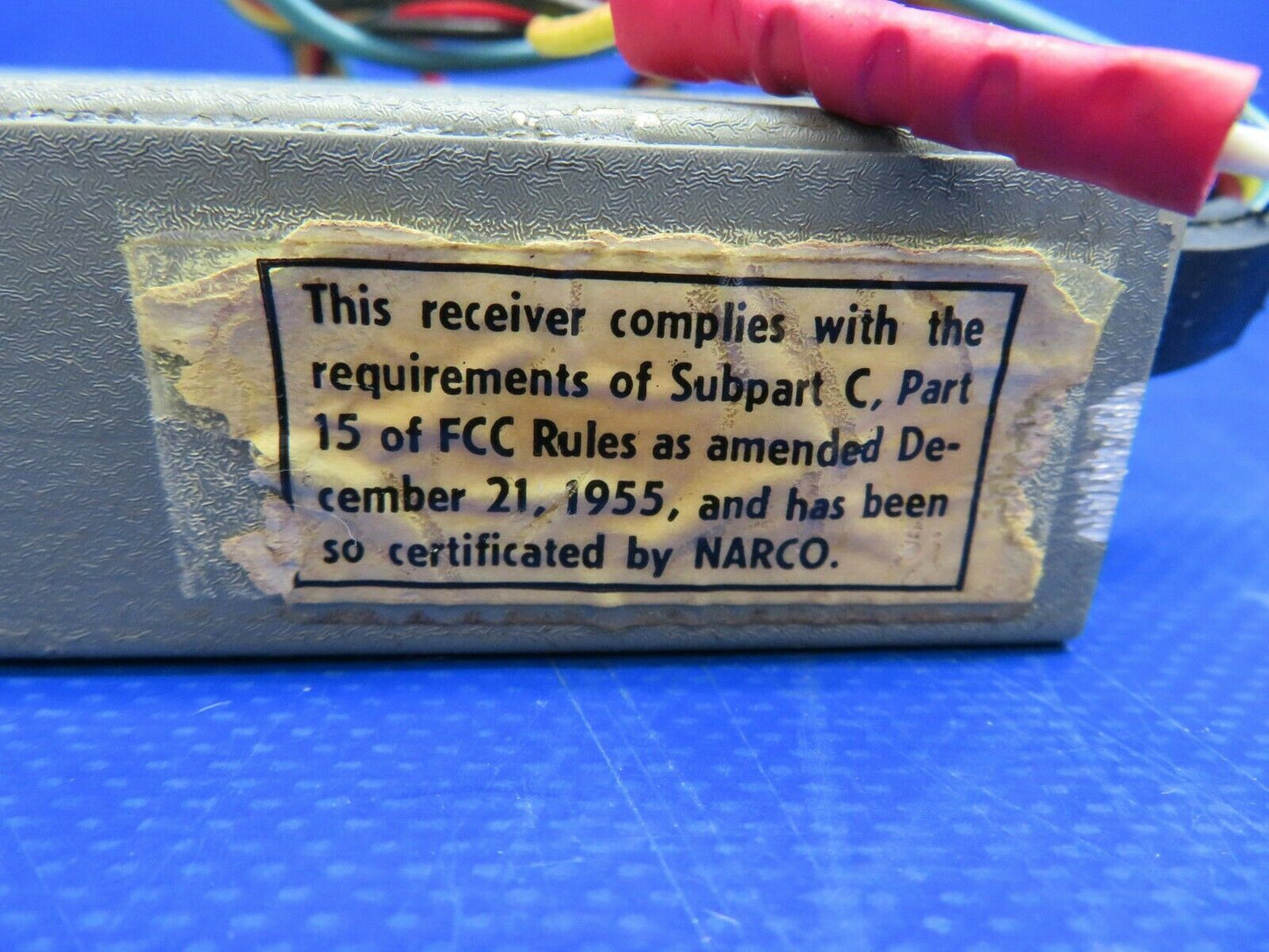 Beech G35 Bonanza Narco Marker Beacon Receiver 12 V P/N MBT-12 (0620-353)