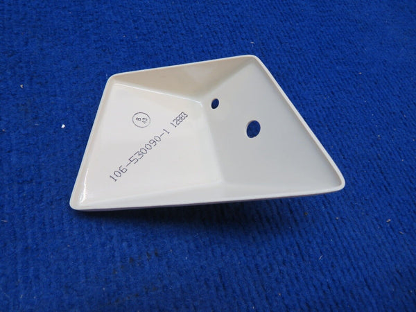 Beech Escutcheon Outside Air Temp P/N 106-530090-1 NOS w/ 8130 (0622-393)