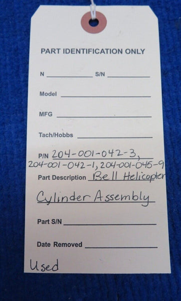 Bell Helicopter Cylinder Assy P/N 204-001-042-3 (0822-428)