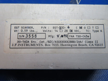 JPI EGT Scanner w/ Bracket & Wiring Harness EGT-200-6 CORE (0224-285)