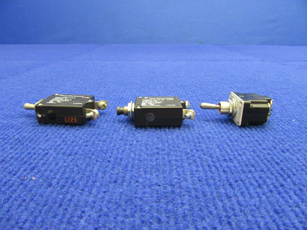 Piper PA-32-300 Circuit Breaker & Switches PN W23-XIAIG-50 LOT OF 3 (1121-511)