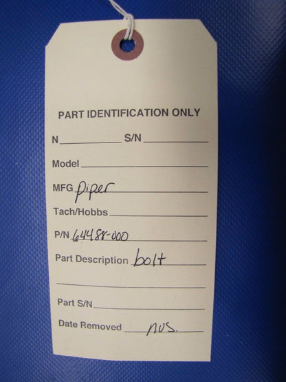 Piper Bolt P/N 64488-000 (0417-160)
