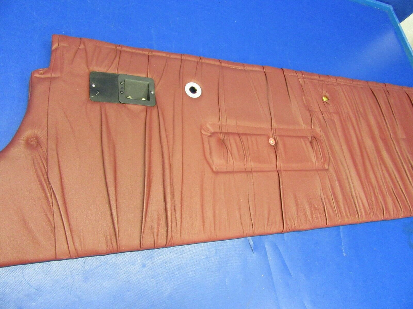 Beech Baron 58P Interior Side Panel Set - Maroon Leather - Burn Cert. (0420-208)