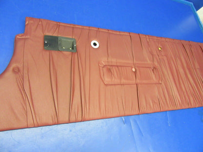 Beech Baron 58P Interior Side Panel Set - Maroon Leather - Burn Cert. (0420-208)