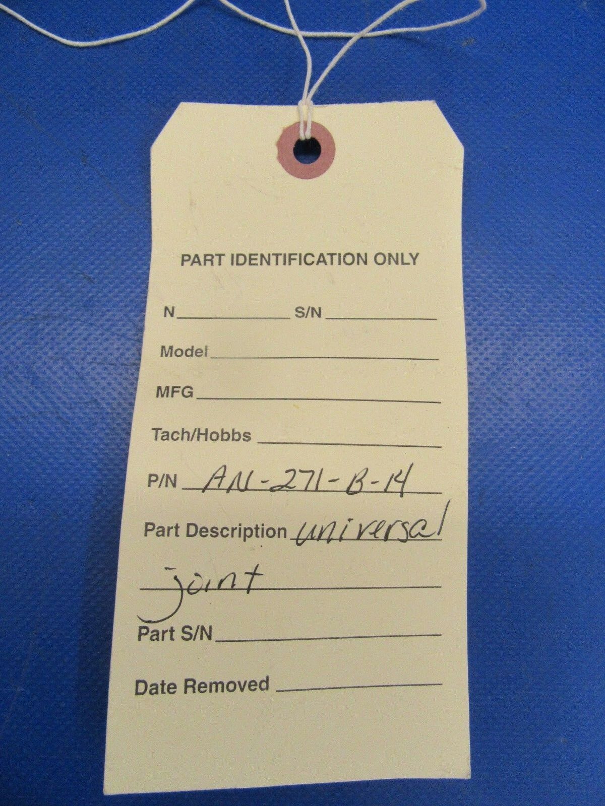NOS Undrilled Aircraft Apex Universal Joint P/N AN-271-B-14 (0718-24)