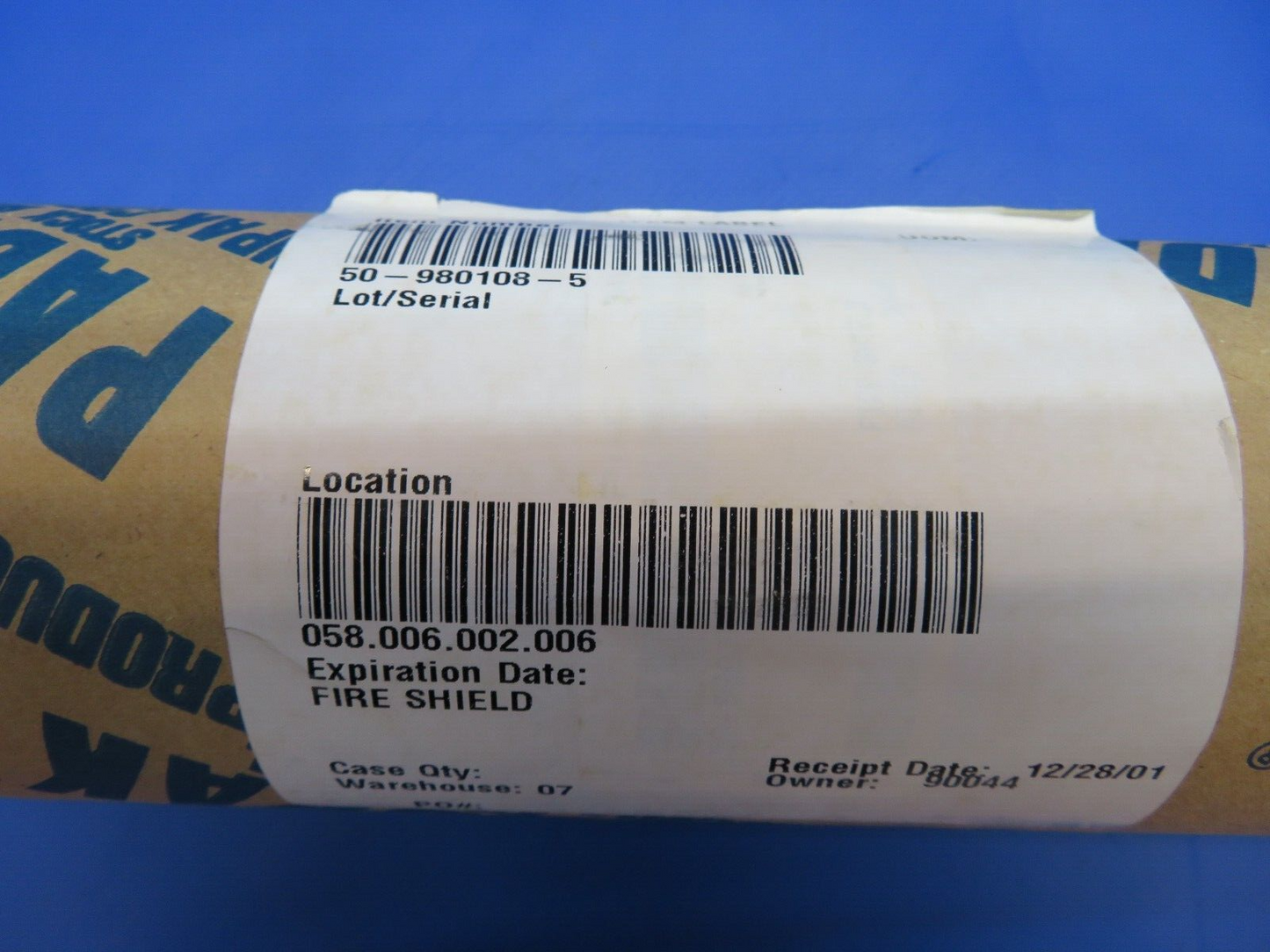Beech Fire Sleeve P/N 50-980108-5 NOS (1022-336)