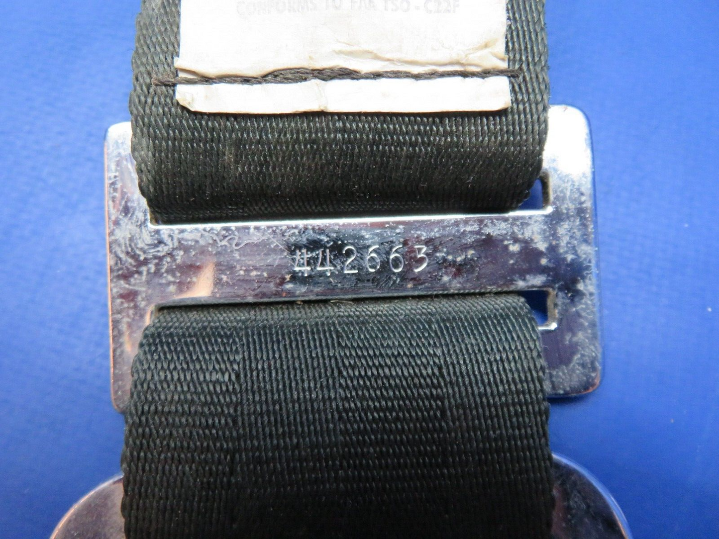 Piper PA-28R-180 American Safety Belt Assy Black P/N 501301-409-2251 (1123-444)
