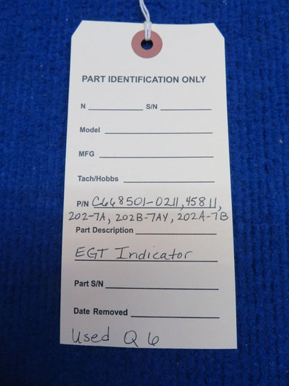 Alcor EGT Indicator P/N C668501-0211 (0622-07)