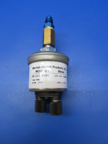 Mooney M-20K Michell Oil Pressure Sender 150 PSI P/N PS-211-9040 (0922-392)