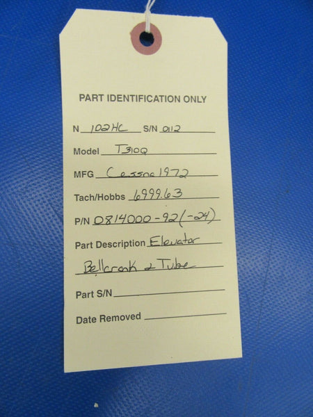 Cessna 310 / T310Q Elevator Bellcrank & Tube 0814000-92, 0814000-24 (0619-203)