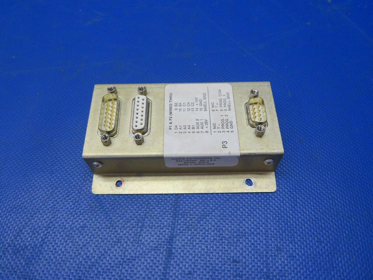 Icarus Instruments 3000U Mode C Serializer 3230015-3 Cessna T210N  (0921-142)