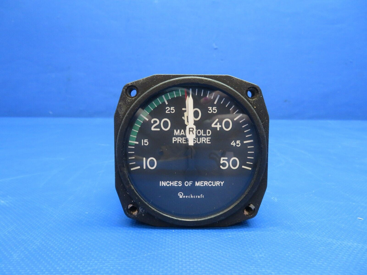Beech D95A Garwin Manifold Pressure Gauge P/N 22-260-028 WARRANTY (0324-1703)