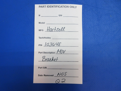 Hartzell MOV Bracket P/N 103648 NOS (0823-133)