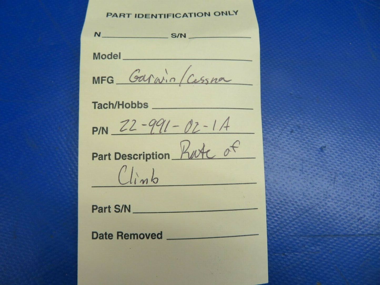 Cessna Garwin Rate of Climb Gauge P/N 22-991-02-1A CORE (0720-468)