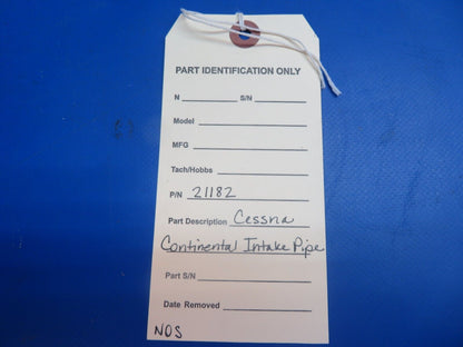 Cessna Continental Intake Pipe P/N 21182 NOS (1122-560)