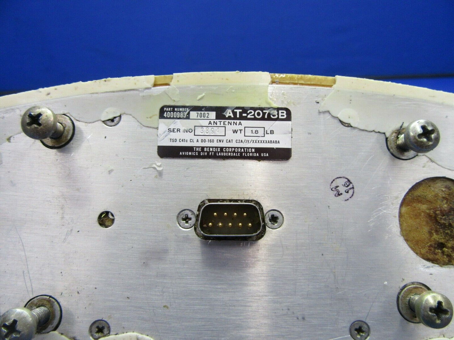 Bendix AT-2073B Antenna (ADF Antenna) P/N 4000983-7002 (0721-606)