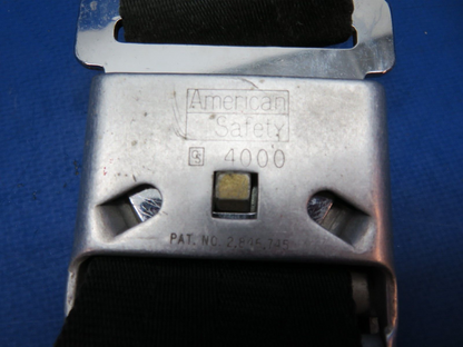 Piper PA-28R-180 American Safety Belt Assy Black P/N 501301-409-2251 (1123-444)