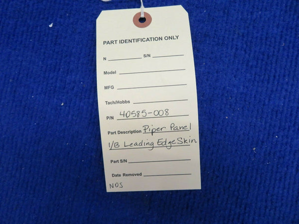 Piper Panel 1/B Leading Edge Skin P/N 40585-008 NOS (0522-540)