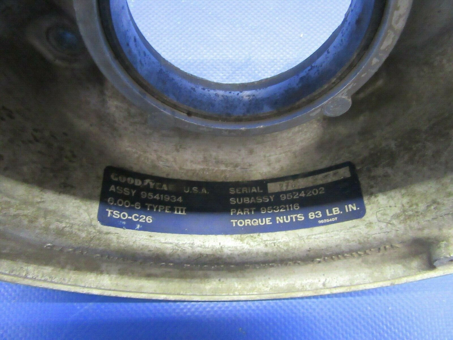 Goodyear 6.00 X 6 Wheel Half 9524202 (1121-321)