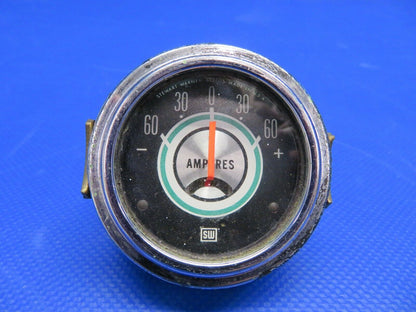 Vintage Stewart Warner Ammeter 0-60 AMP P/N 813705 (0321-146)