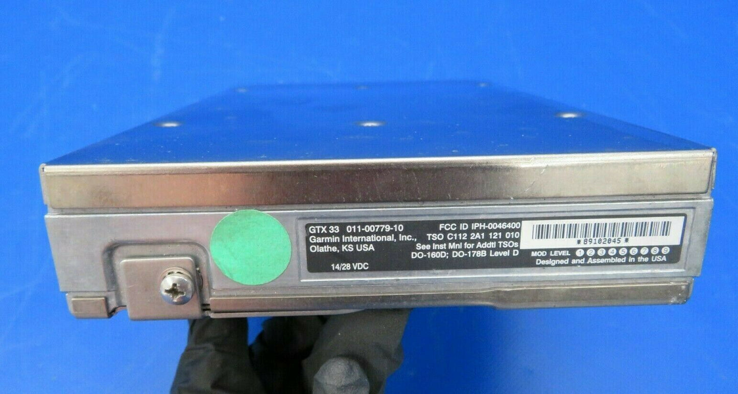 Garmin GTX 33 Remote Transponder 14V / 28V 011-00779-10 Guaranteed (0220-09)