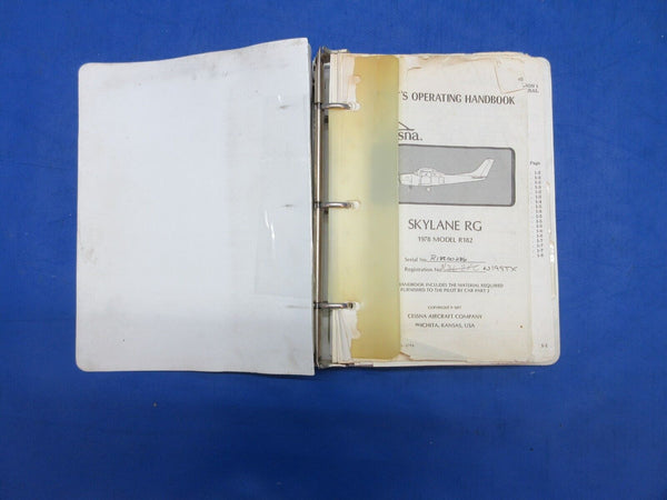 Cessna Skylane RG R182 Pilot's Operating Handbook  (1123-668)