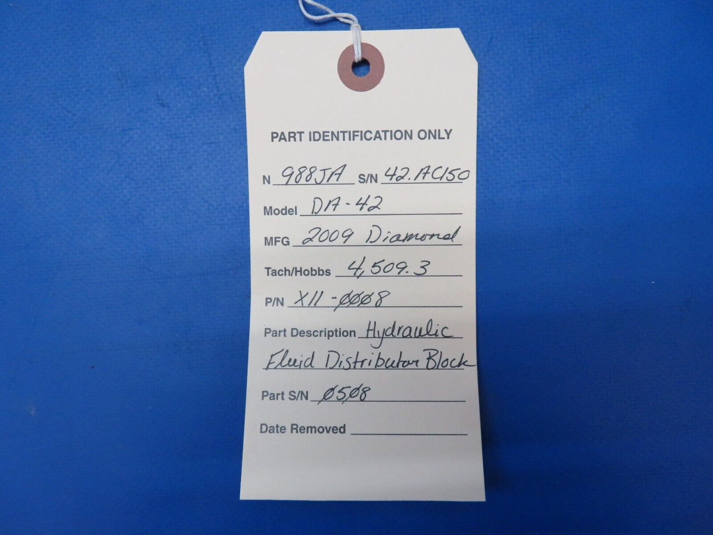 Diamond DA-42 Hydraulic Fluid Distributor Block P/N X11-0008 (0623-108)