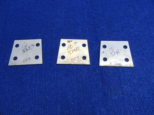 Cirrus SR-22 Landing Gear Shim LOT OF 3 P/N 19514-001 (0122-392)