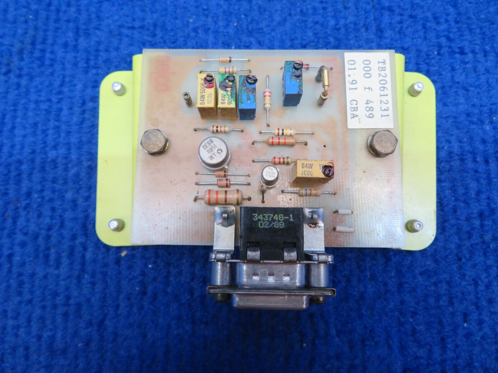 Socata TB-9 Printed Circuit Wing Flap Control P/N 61231000 (0622-638)