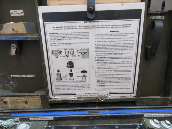 Vintage Aviation / Aircraft Electric Aircraft Weigh Kit Model FS-6A (1023-182)