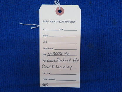 Rockwell RH 112TC Cowl Flap Assembly P/N 655006-501 NOS (0622-861)
