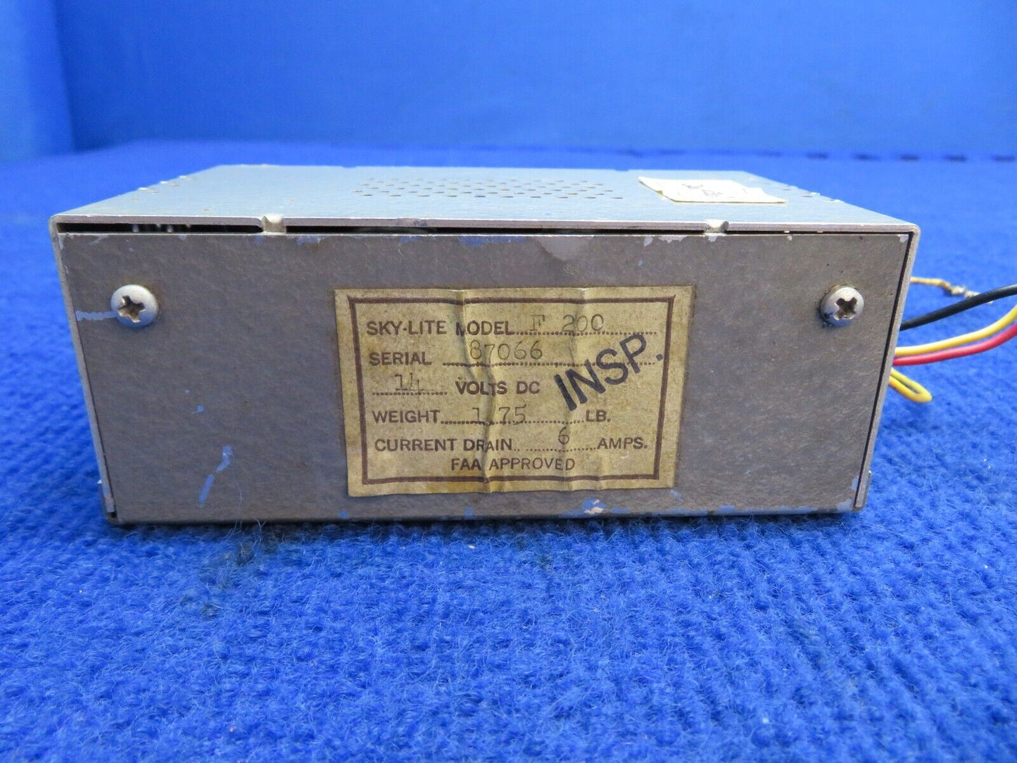 Beech C-35 Bonanza Sky-Lite Strobe Beacon Power Supply 14V P/N F-200 (0722-641)