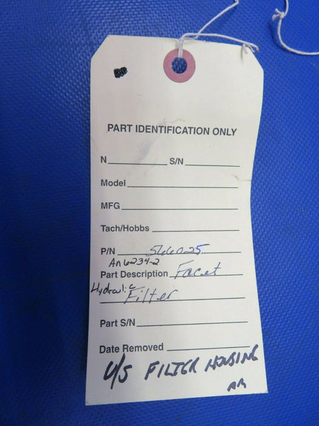 Facet Hydraulic Filter P/N 566025, AN 6234-2 (0921-120)