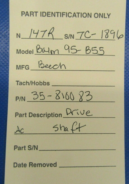 Beech Baron 95-B55 Shaft Actuator Drive Landing Gear P/N 35-810083 (0319-244)